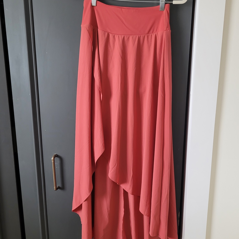 Elegant Coral Women's Skirt